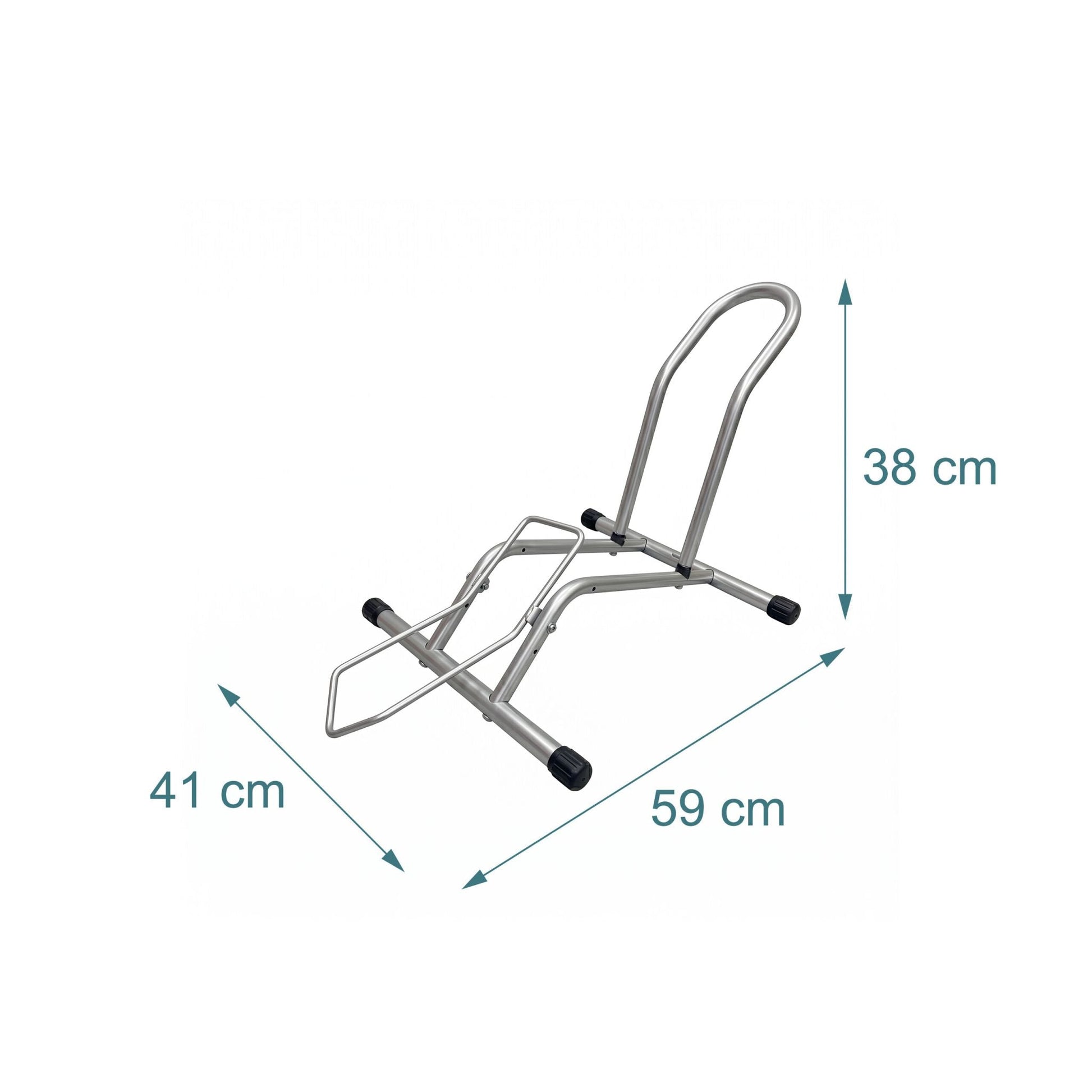 Fahrradständer bis 29 Zoll Schwarz-Silber von Relaxdays