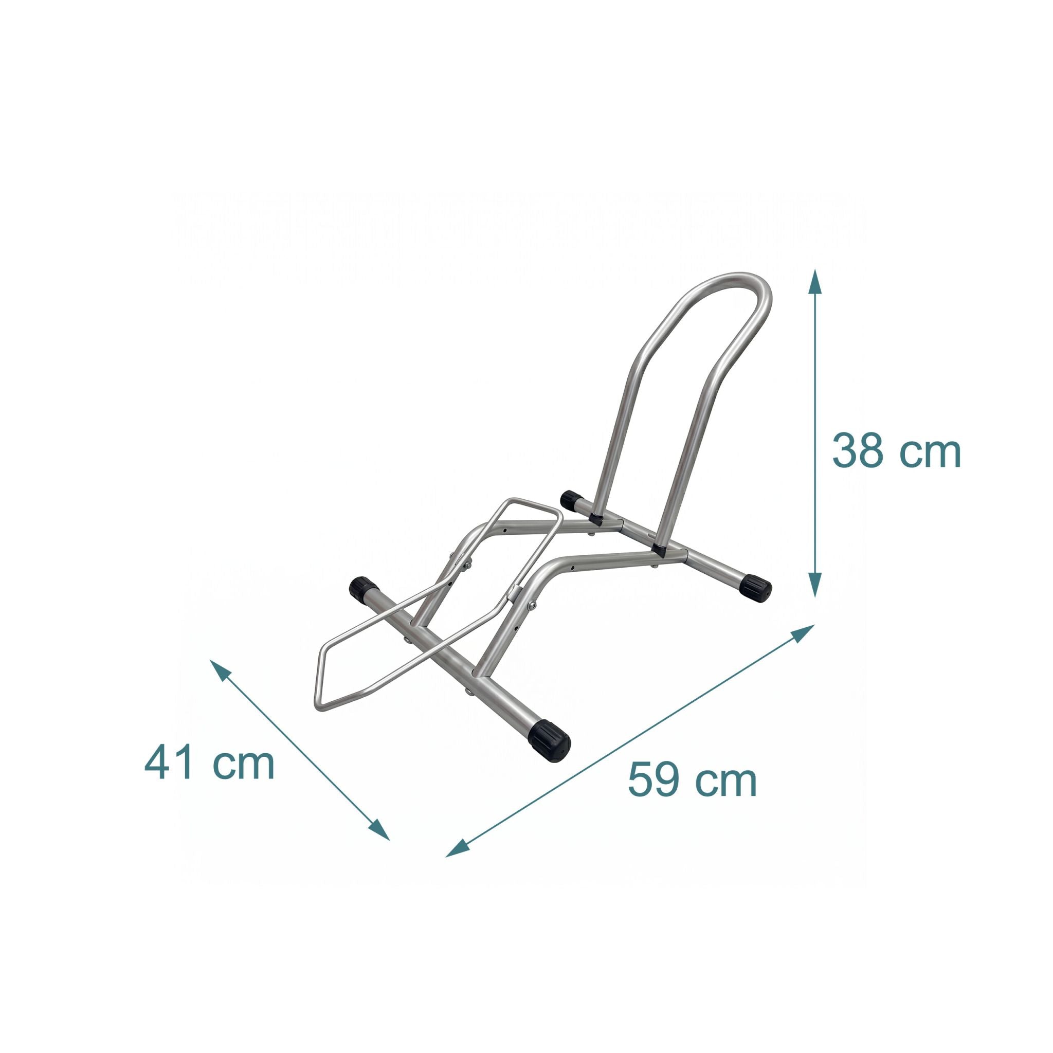 Fahrradständer bis 29 Zoll Schwarz-Silber von Relaxdays