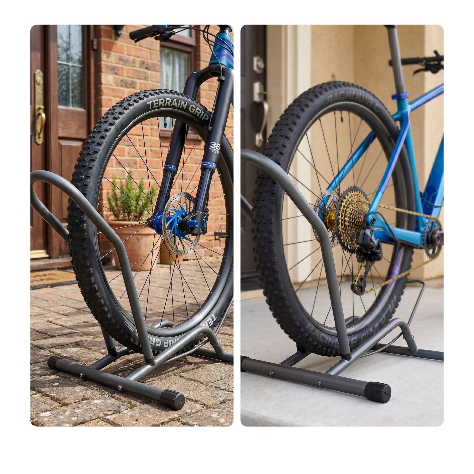 Fahrradständer bis 29 Zoll Anthrazit-Schwarz von Relaxdays