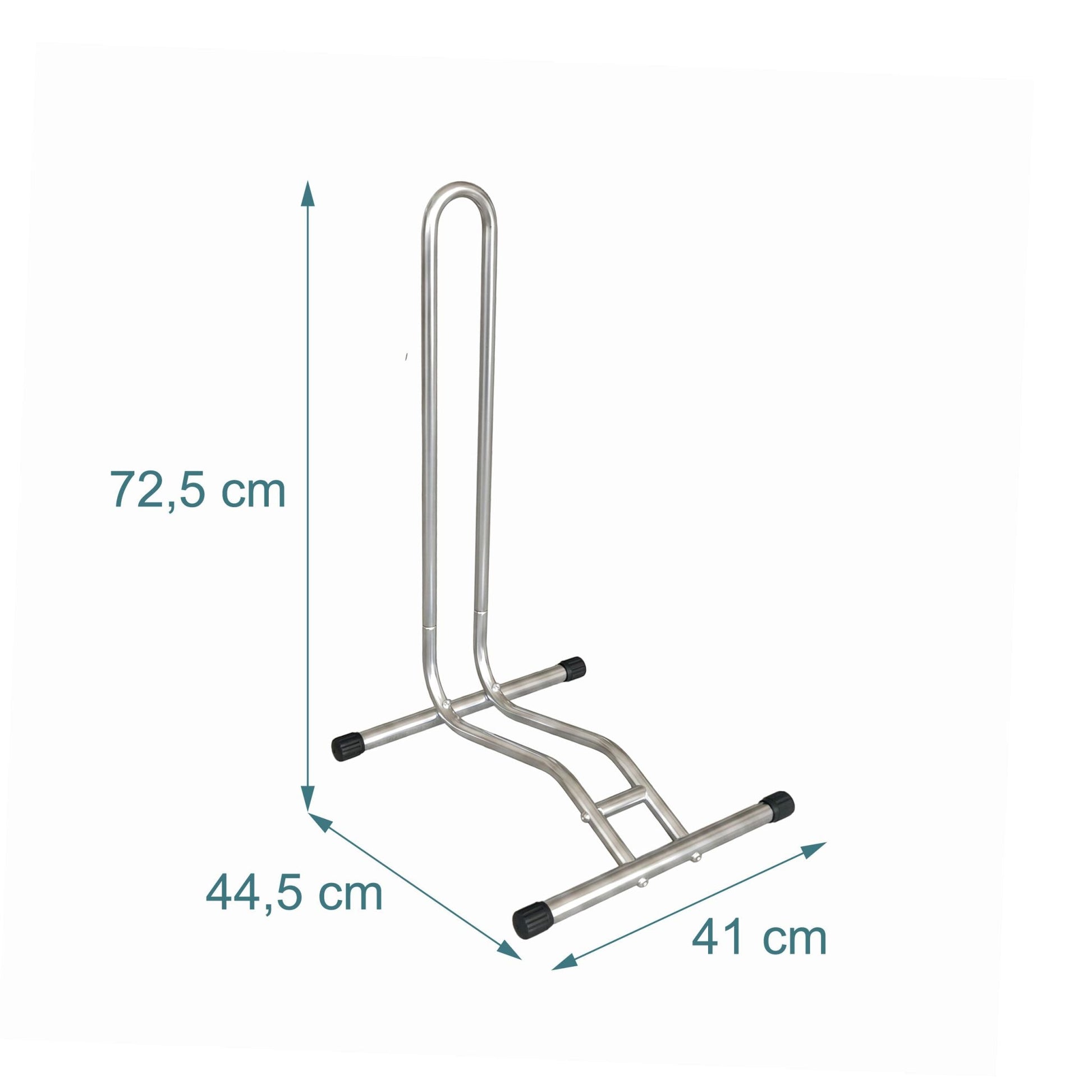 Fahrradständer bis 29 Zoll Schwarz-Silber von Relaxdays