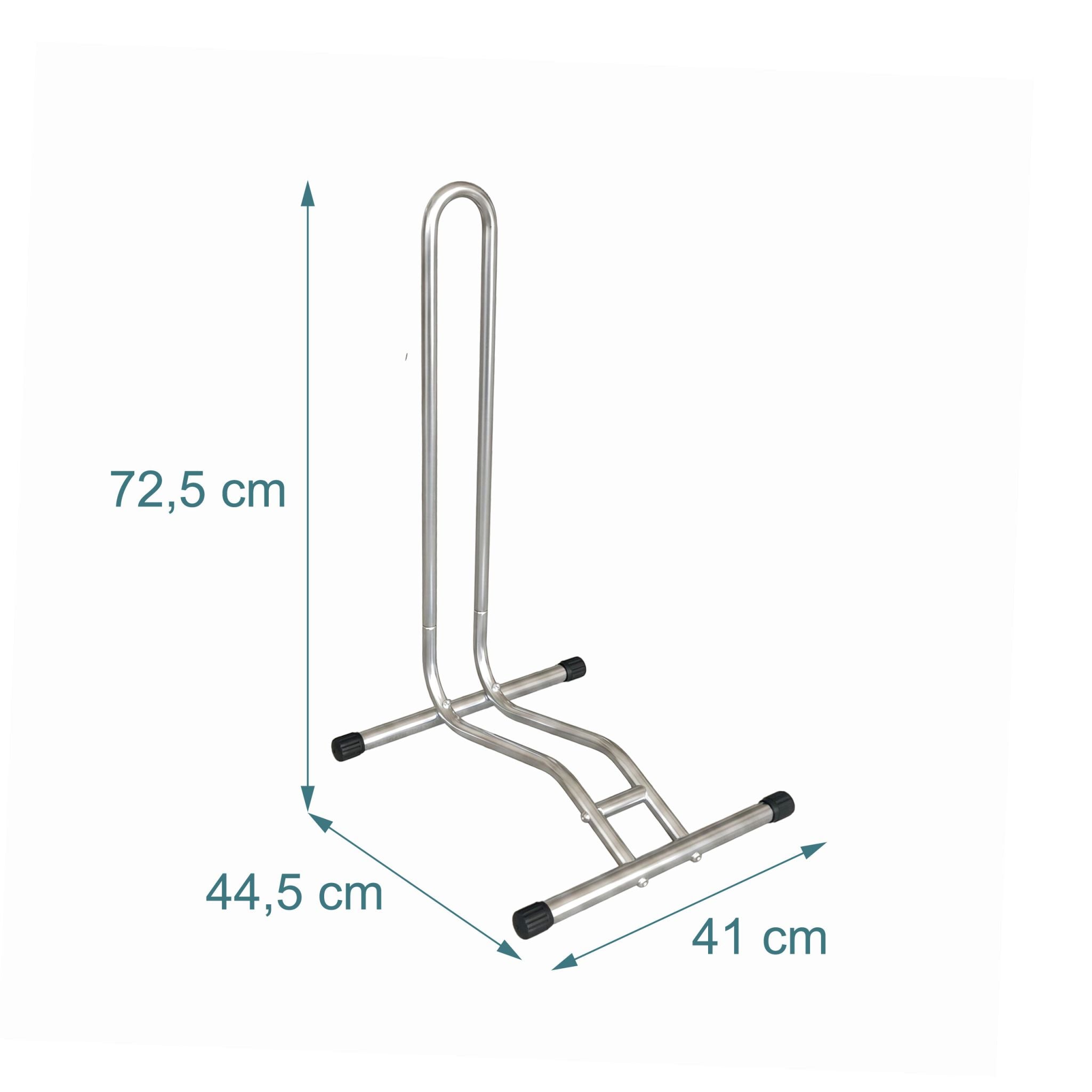 Fahrradständer bis 29 Zoll Schwarz-Silber von Relaxdays