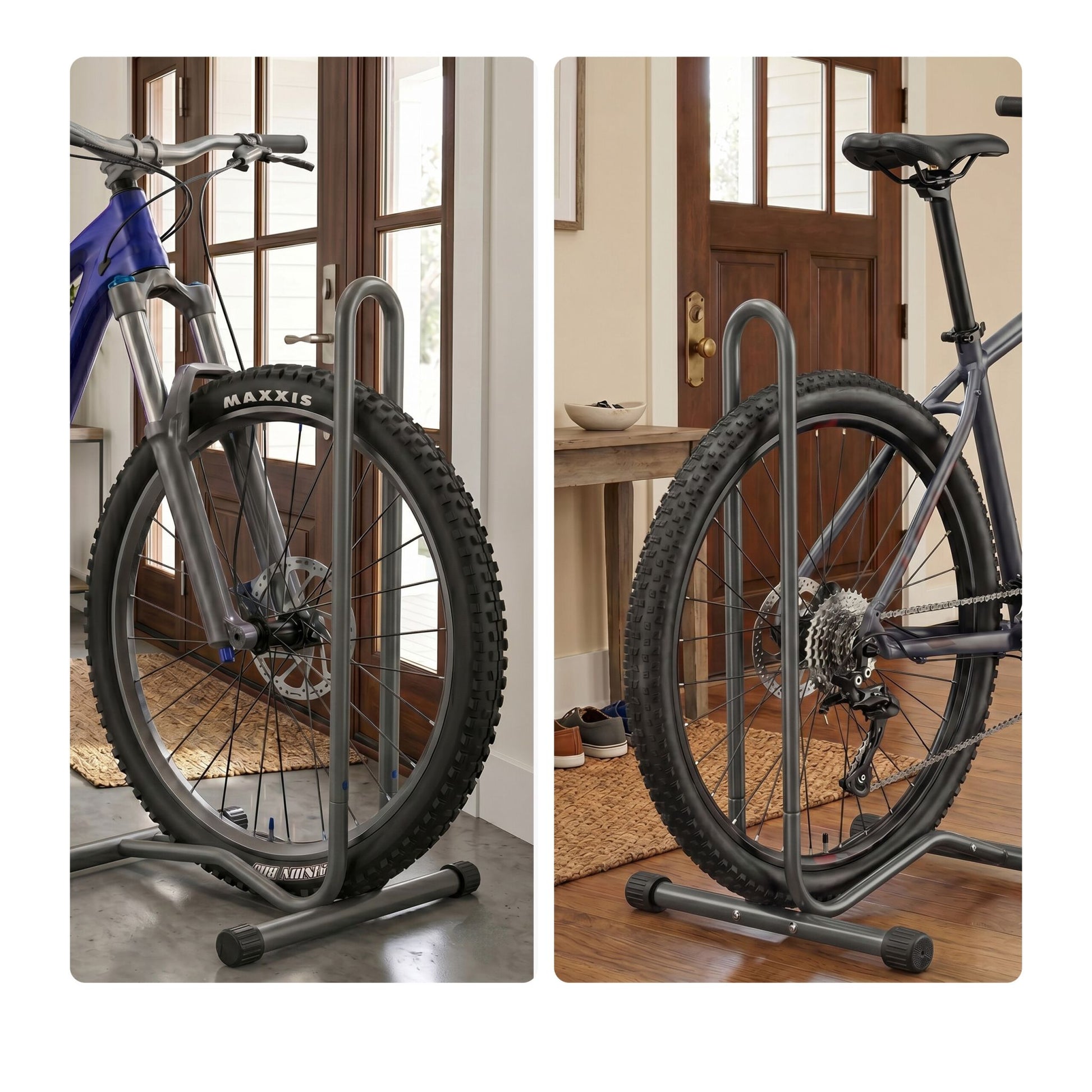Fahrradständer bis 29 Zoll Anthrazit-Schwarz von Relaxdays