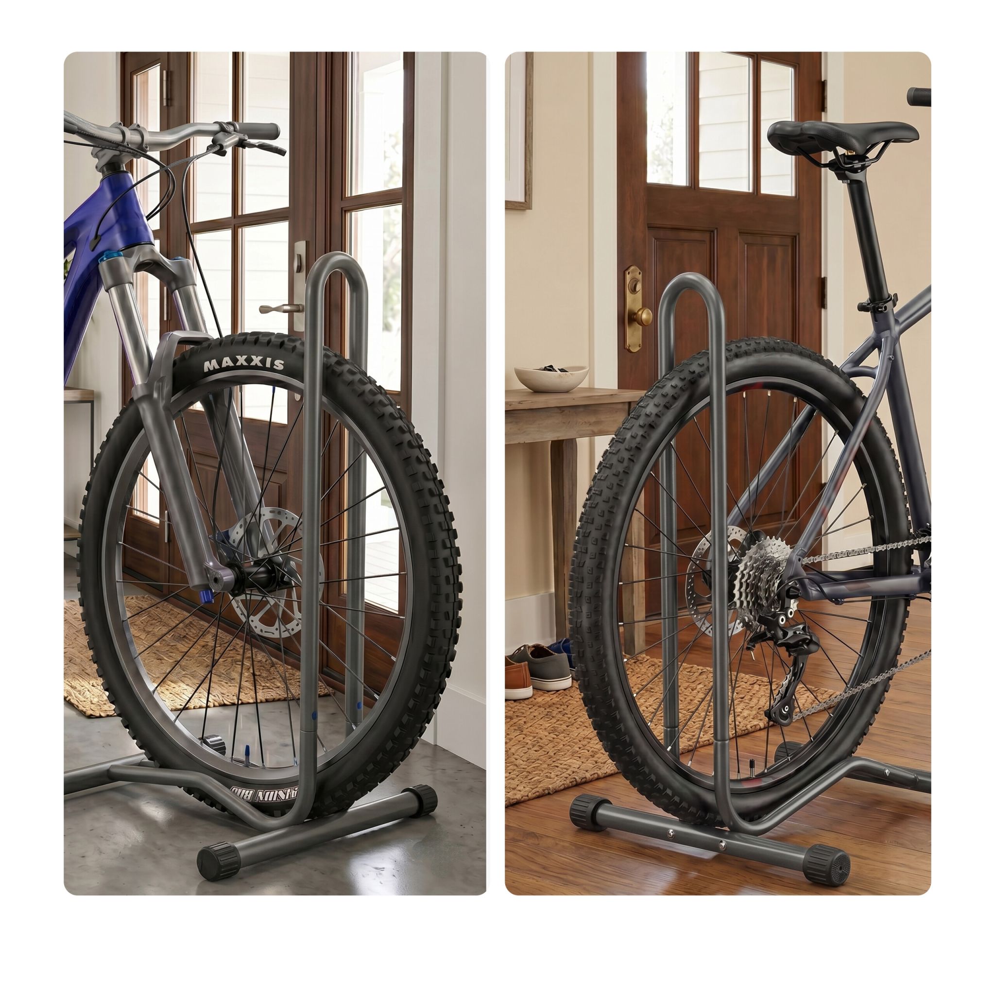Fahrradständer bis 29 Zoll Anthrazit-Schwarz von Relaxdays