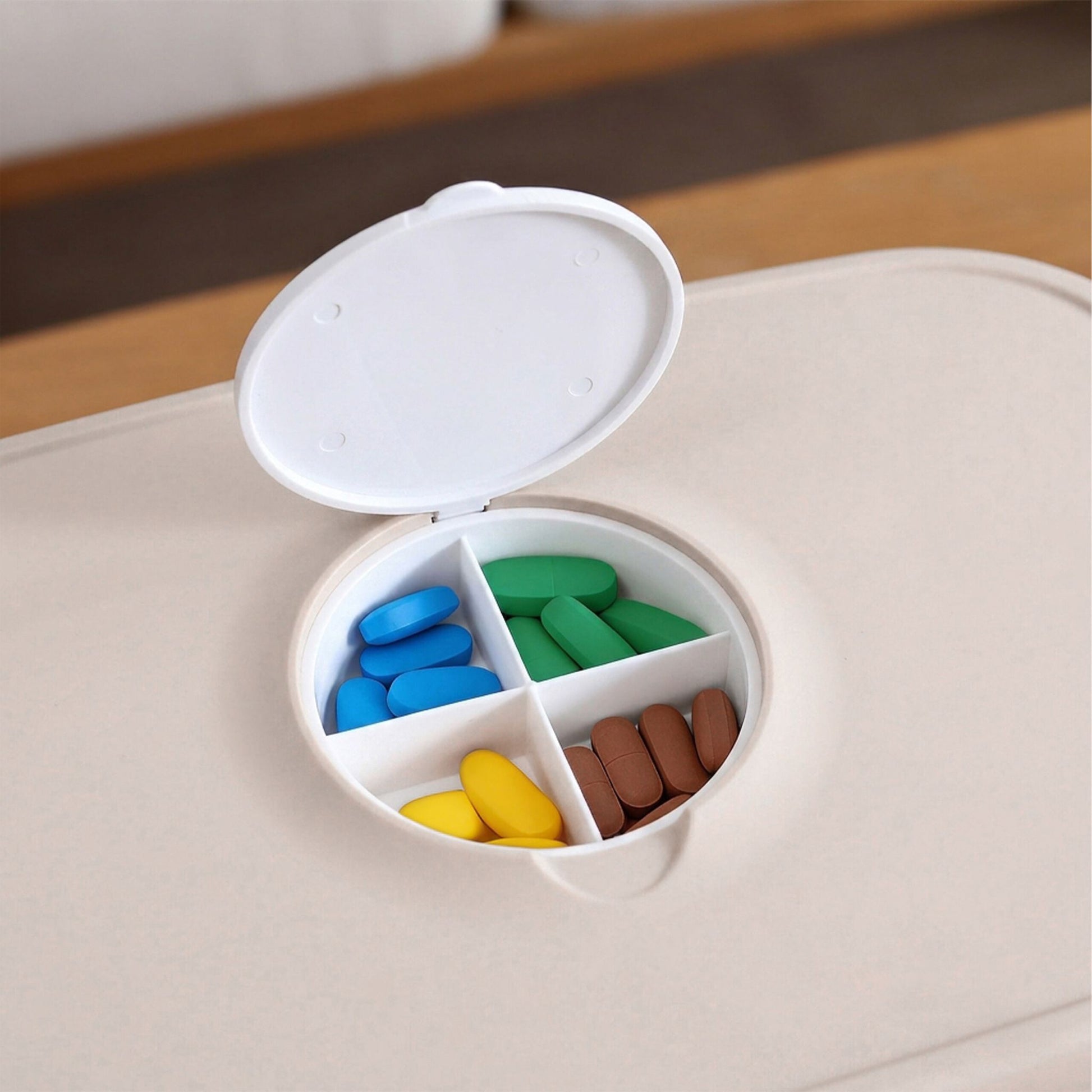 Medizinbox Kunststoff Beige-Grau von Relaxdays
