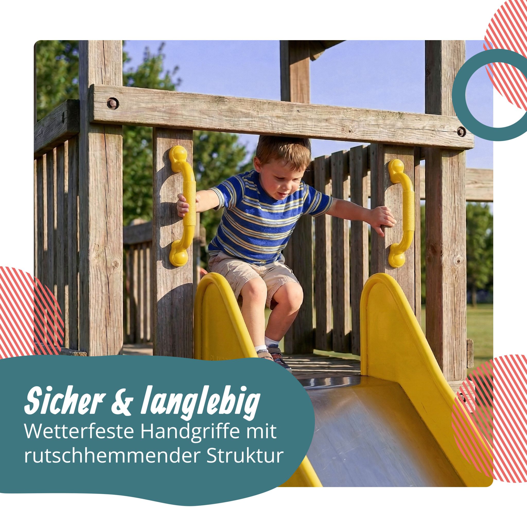 Klettergerüst-Griffe Set Gelb von Relaxdays