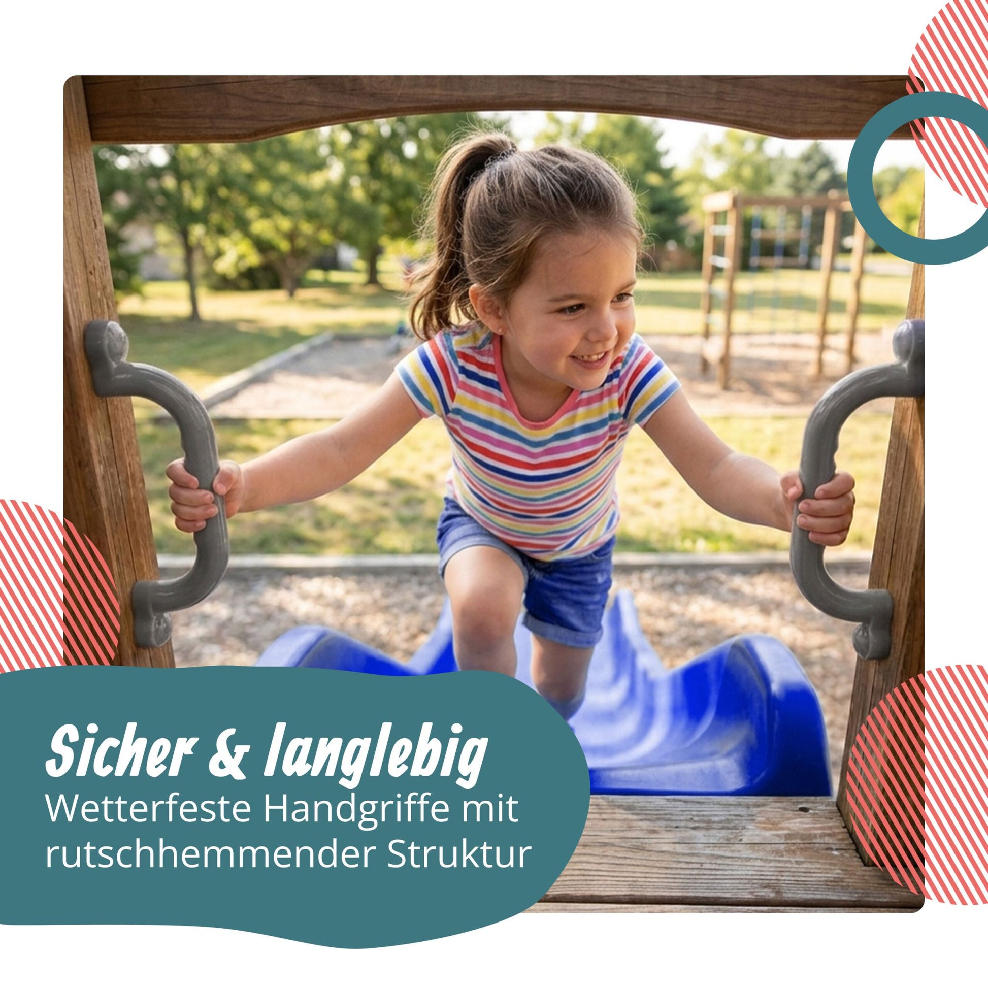 Klettergerüst-Griffe Set Grau von Relaxdays