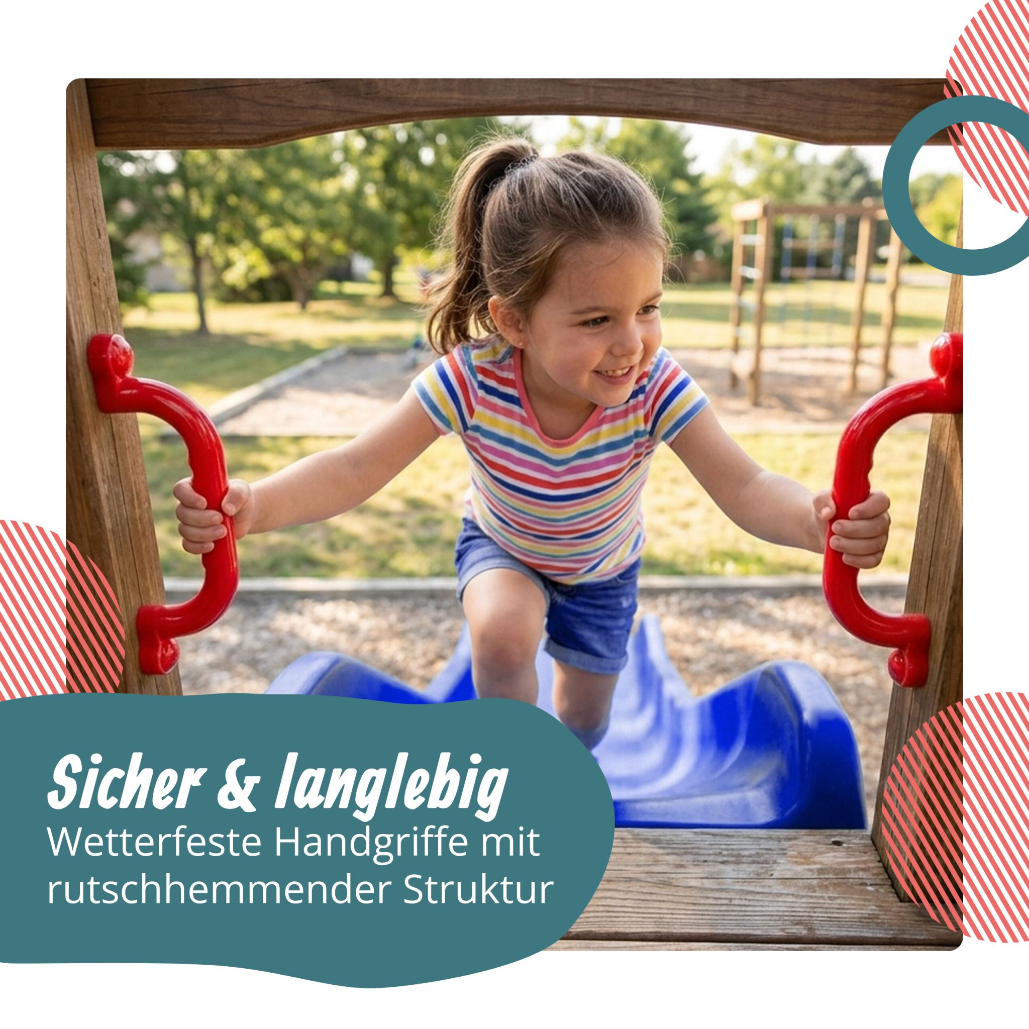 Klettergerüst-Griffe Set Rot von Relaxdays
