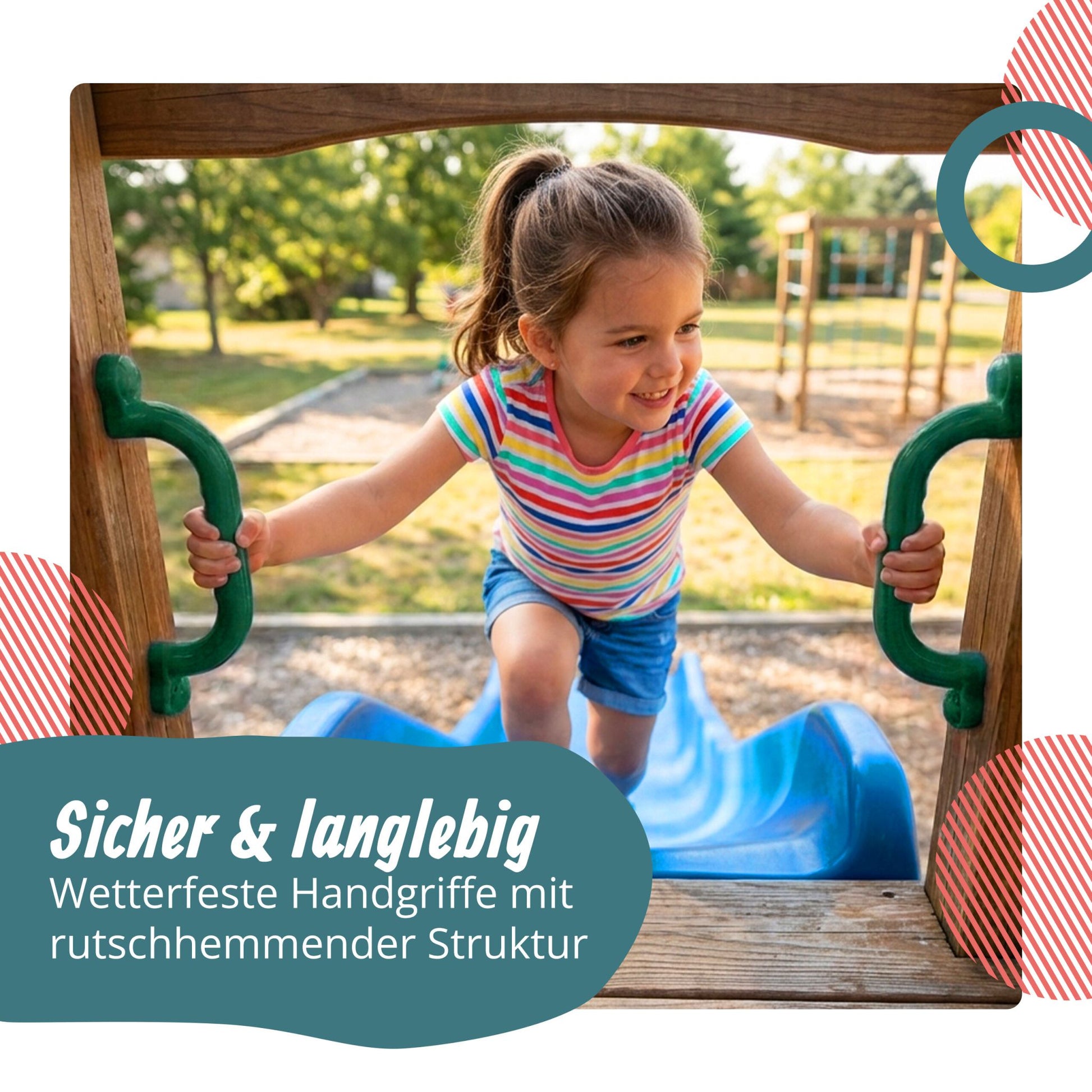 Klettergerüst-Griffe Set Grün von Relaxdays
