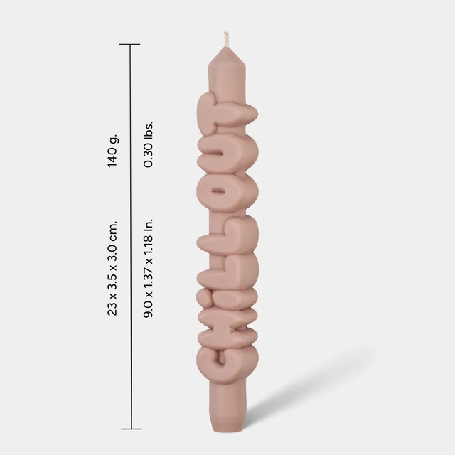 Kerze Taper candle CHILL OUT Cream von Taper Candles