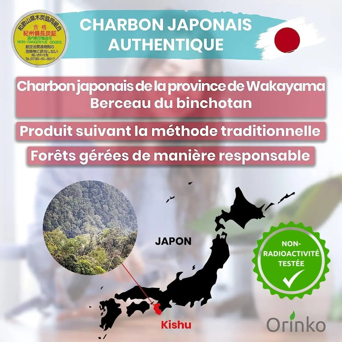 Binchotan Aktivkohle Wasserfilter Japan 5er-Pack von Orinko