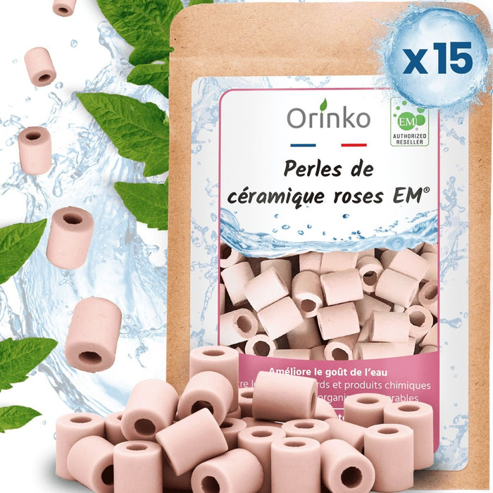 Keramikperlen Wasserreiniger 15er-Pack Rosa von Orinko