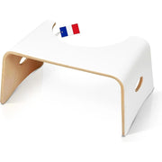 Toilettenhocker Lackiertes Holz Weiss von Well Care