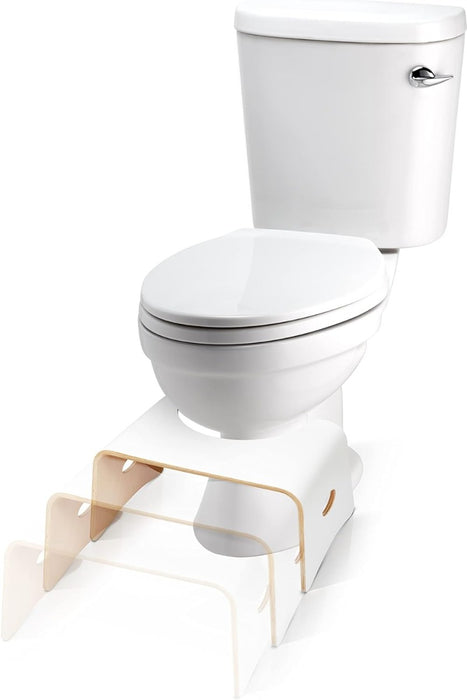 Toilettenhocker Lackiertes Holz Weiss von Well Care