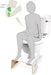 Toilettenhocker Lackiertes Holz Weiss von Well Care