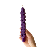 Kerze Taper candle CHILL OUT Indigo von Taper Candles