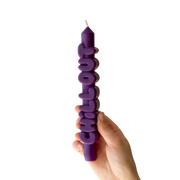 Kerze Taper candle CHILL OUT Indigo von Taper Candles