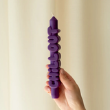 Kerze Taper candle CHILL OUT Indigo von Taper Candles