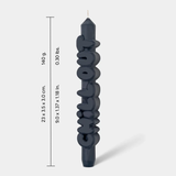 Kerze Taper candle CHILL OUT schwarz von Taper Candles