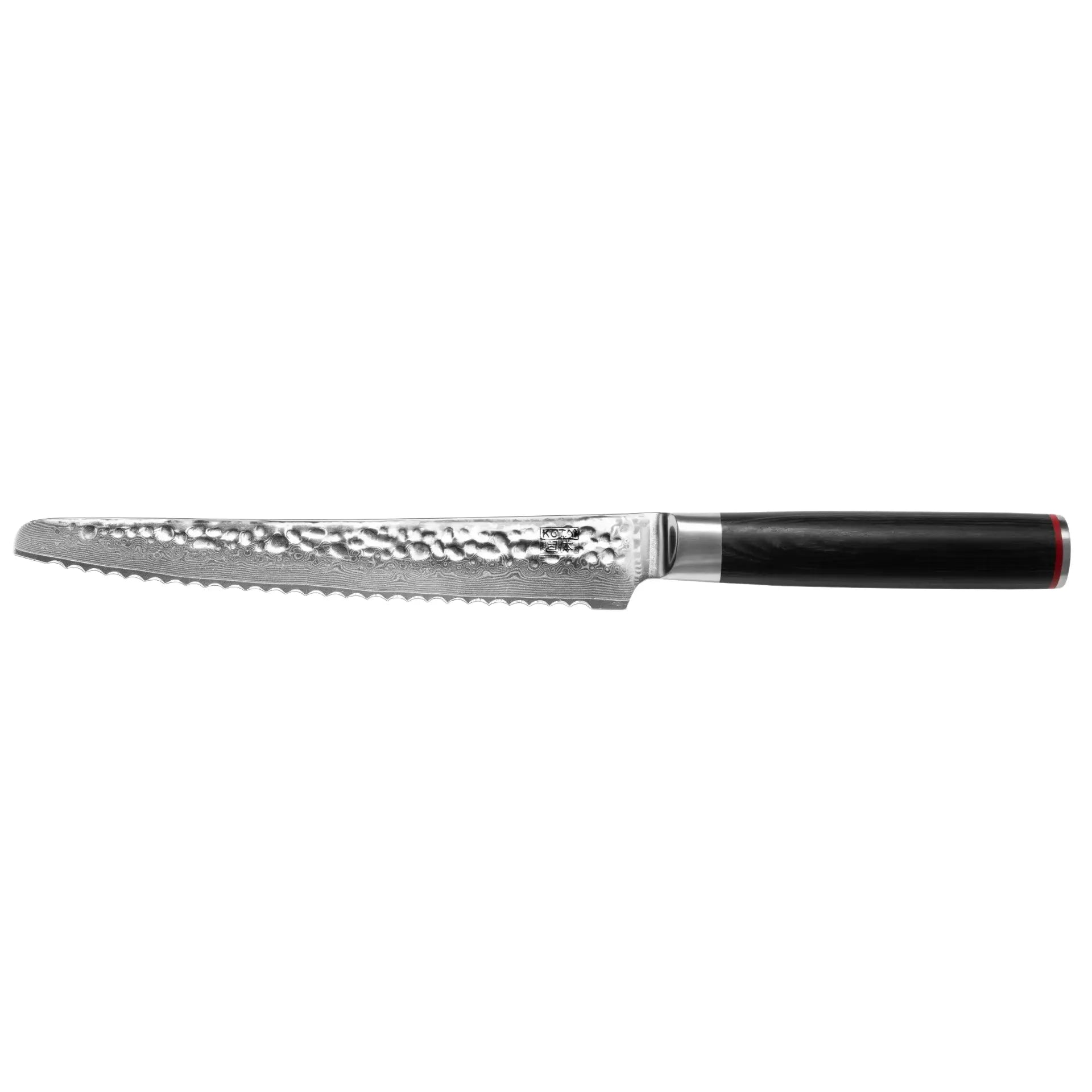 Brotmesser mit Wellenschliff Damas Pakka von KOTAI