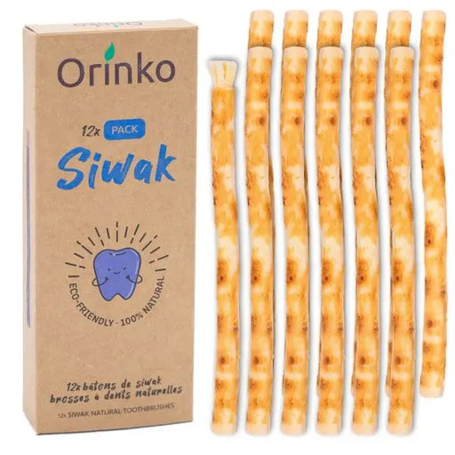 Miswak Natürliche Zahnbürste 12er-Pack von Orinko