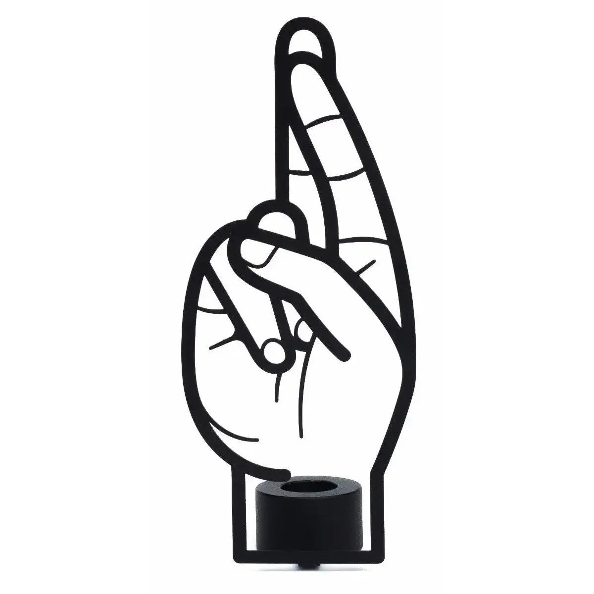 Kerzenständer Crossed Fingers von Candle Hand