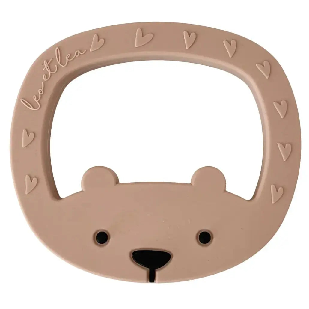 Kleiner Bär Beissring Montessori Hellrosa von Leo et Lea