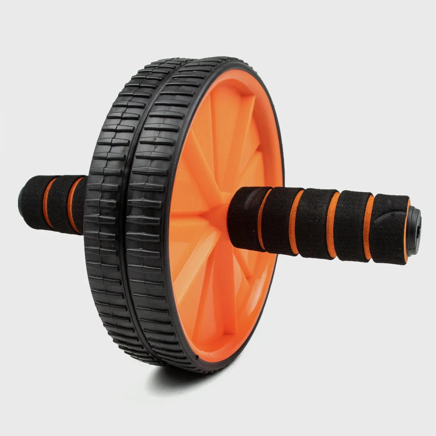 Abdominal Roller Mit Verstellbarem Doppelrad Schwarz-Orange von Phoenix Fitness