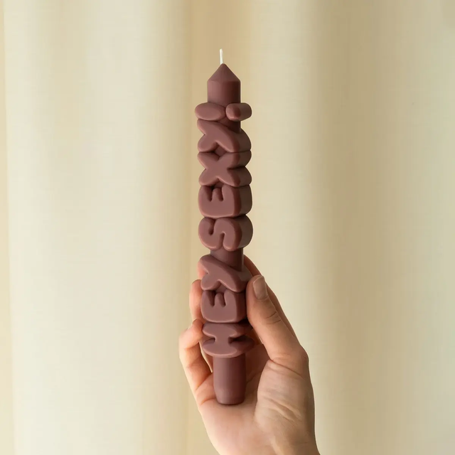 Kerze Taper candle HEY SEXY! Mocha von Taper Candles
