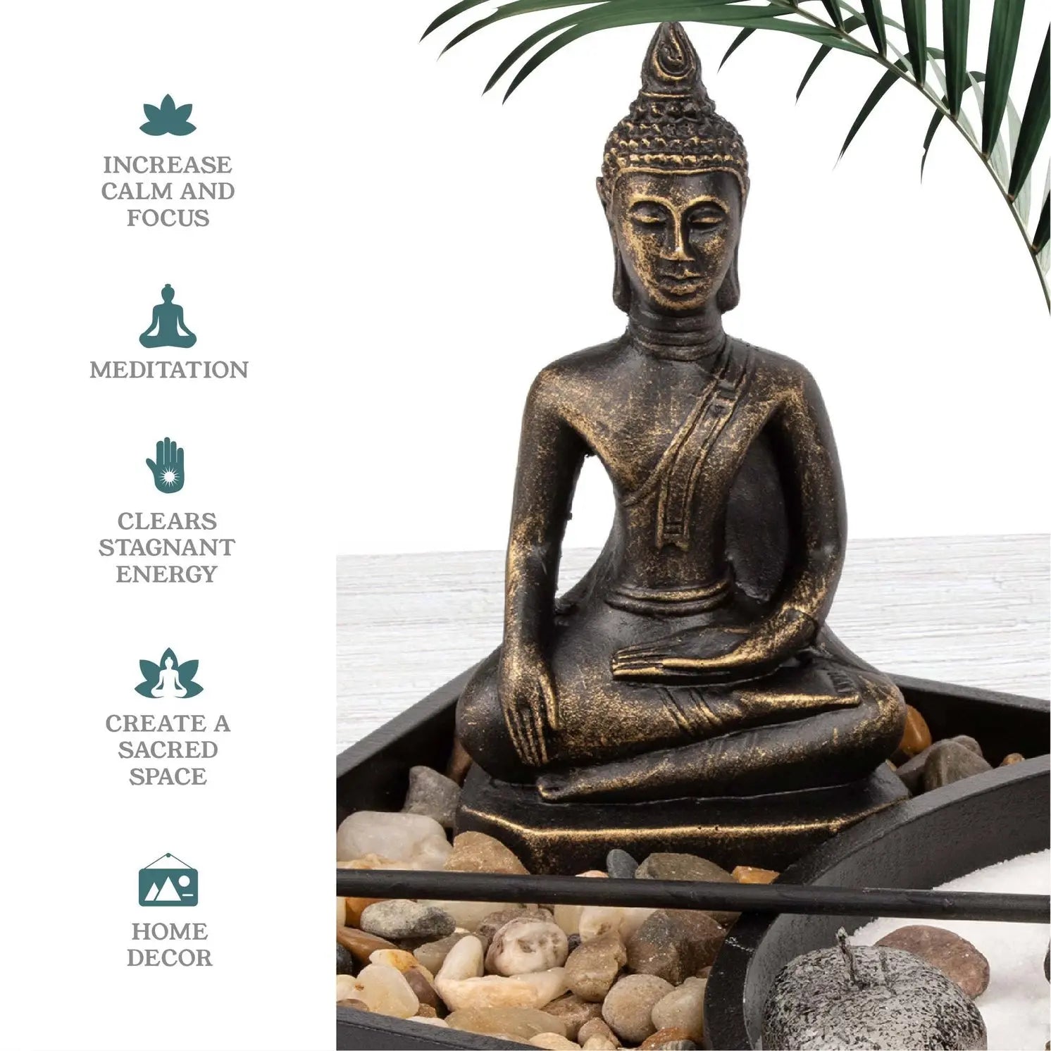 Mini Zen-Garten Buddha Räucherstäbchenhalter von Myga