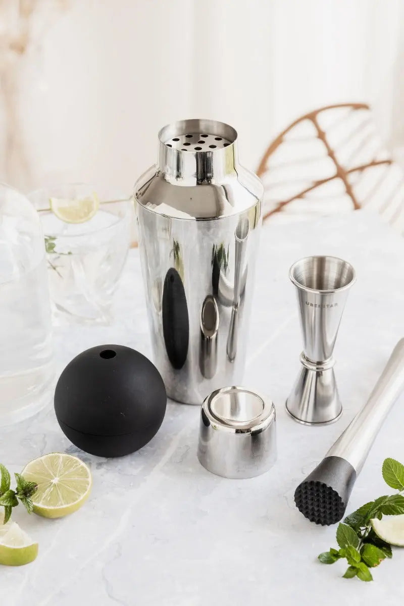 Cocktail-Barset Premium Master Silber von Uberstar