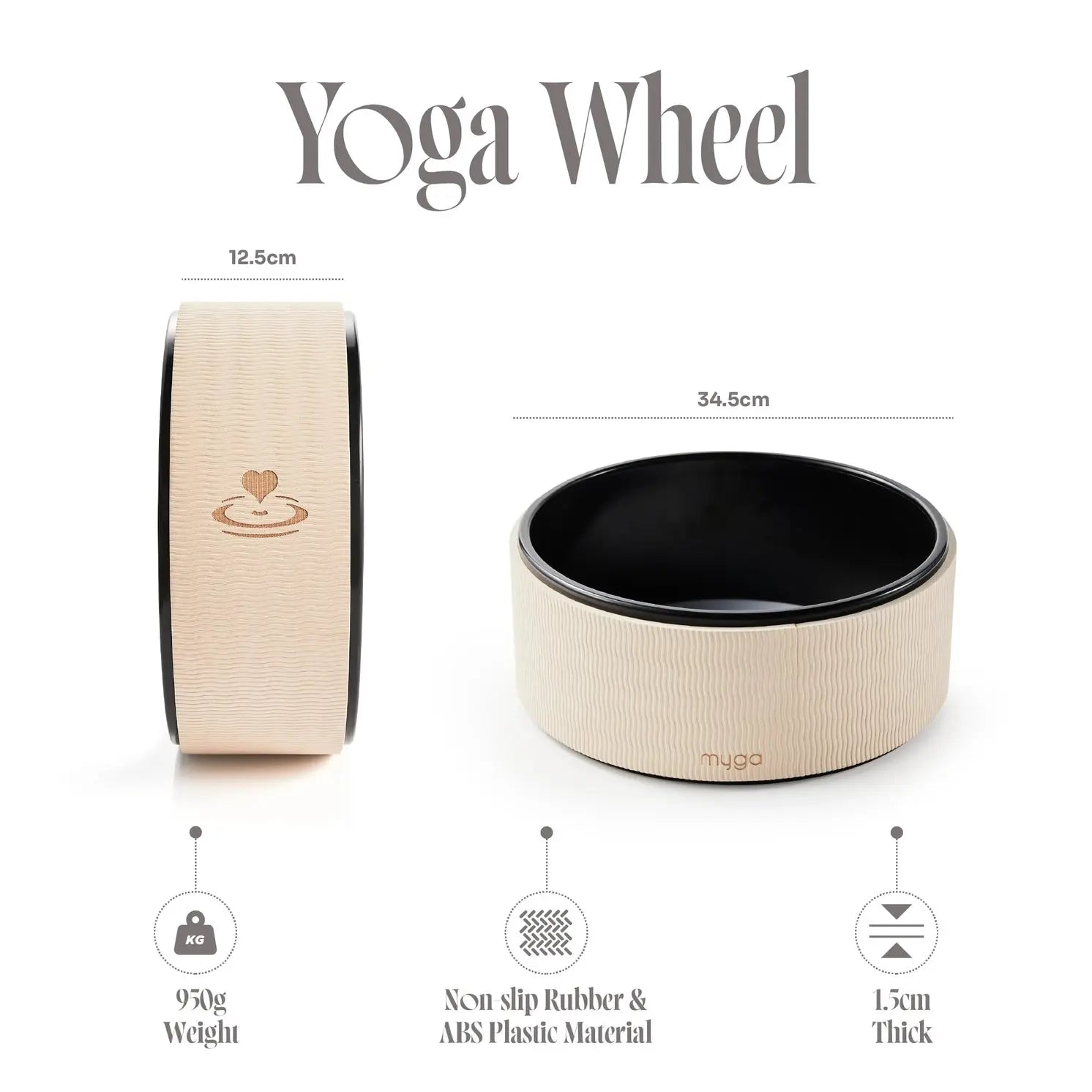 Yoga-Rad Sand von Myga