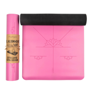Ausrichtungs Yogamatte Extra Gross Pink von Myga