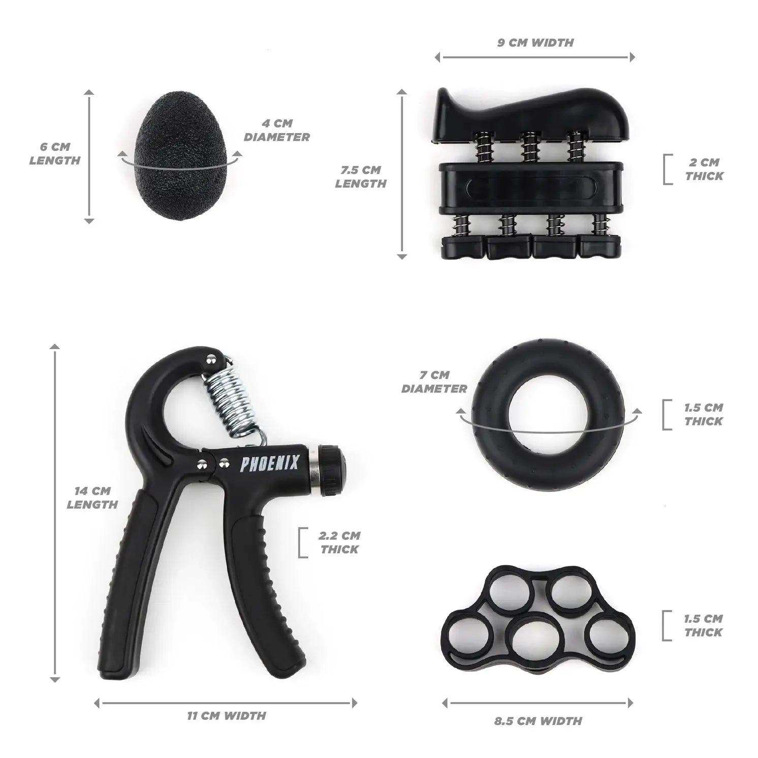 Handgrifftrainer Set 5-Teilig von guteszeug.ch