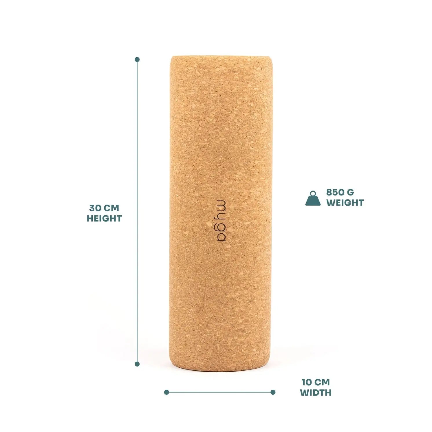 Faszienrolle Massagerolle Kork 10x30 cm von Myga