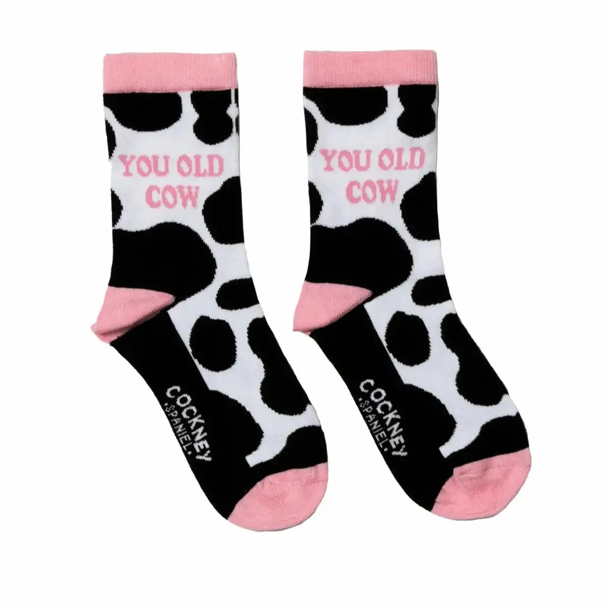 Passendes Paar Socken, YOU OLD COW, Kuh, Cockney Spaniel, Gr. 37-42 von guteszeug.ch