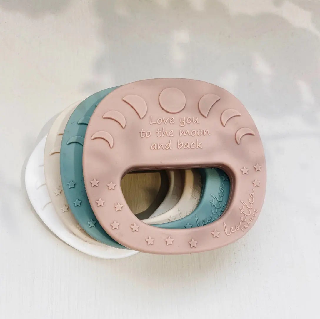 Mond Beissring Silikon Montessori Hellrosa von Leo et Lea