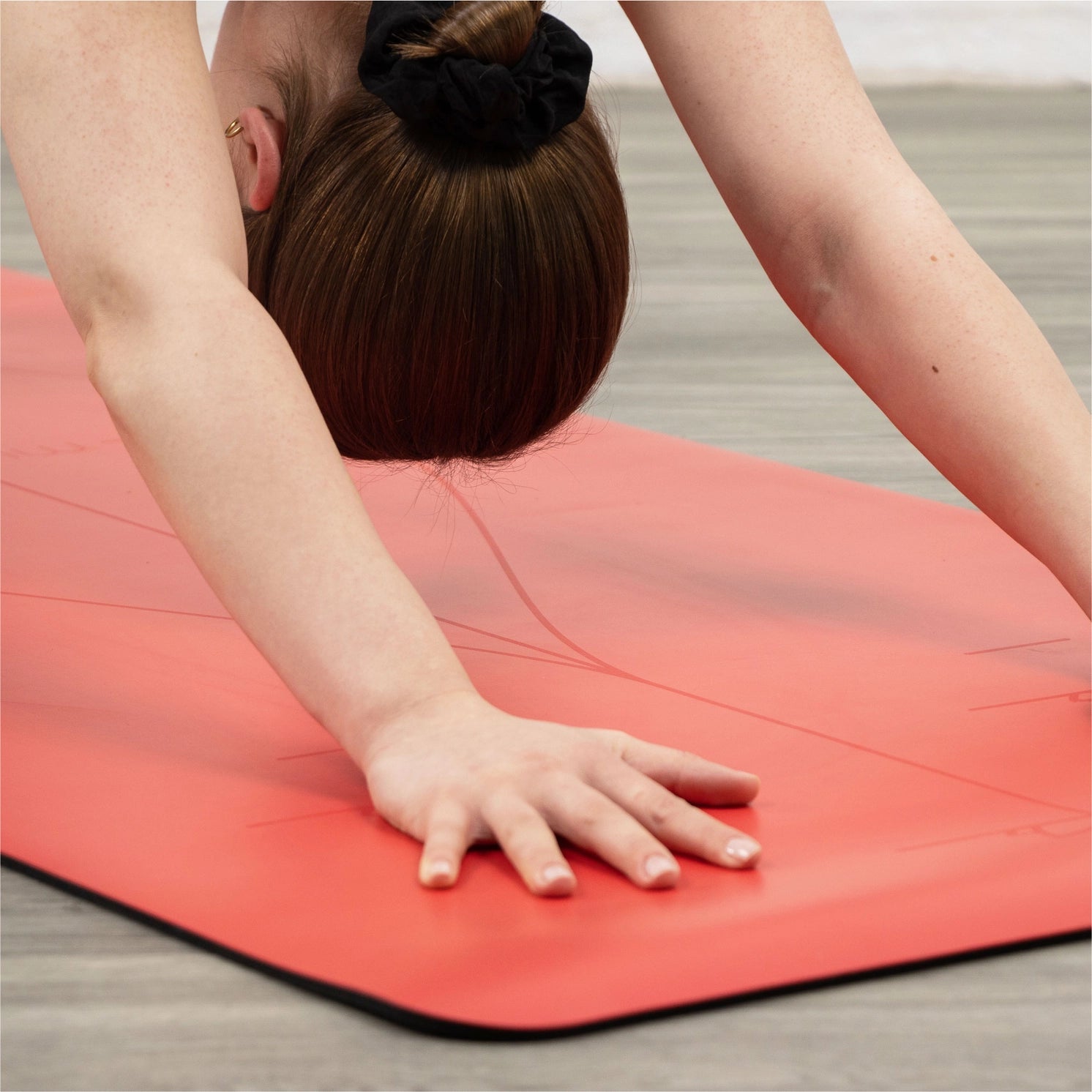 Ausrichtungs Yogamatte Extra Gross Violett von Myga