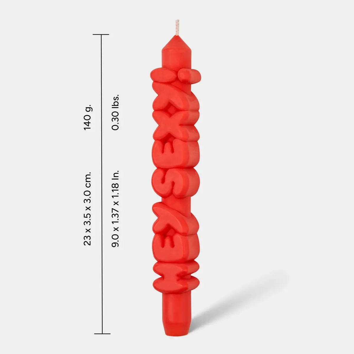 Kerze Taper candle HEY SEXY! Orange von guteszeug.ch