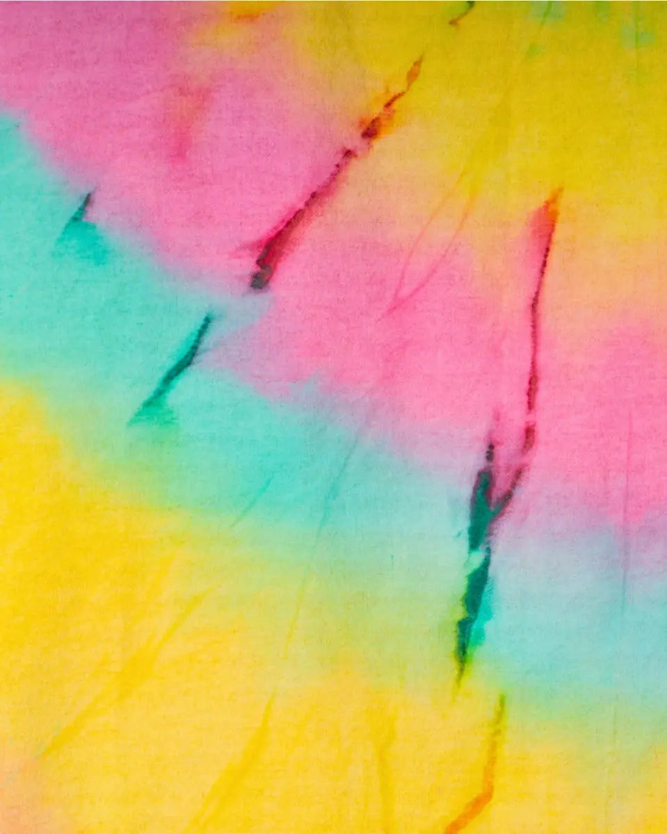 Tie Dye Strandtuch Baumwolle Hamam Strandtuch 180x100cm Batik Pink-Grün von Towel To Go