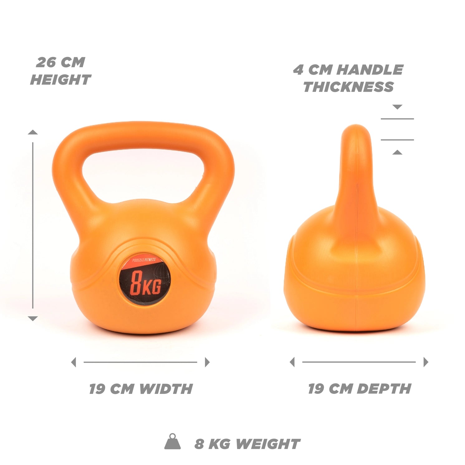Kettlebell Vinyl 8 Kilo von Phoenix Fitness