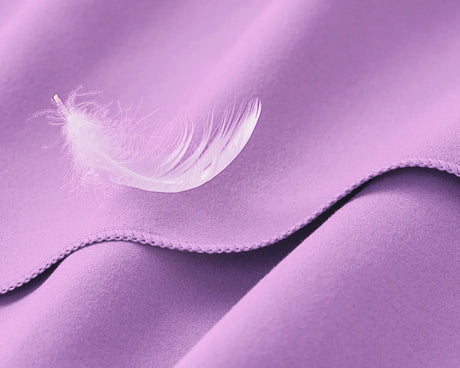 Mikrofaser Handtuch schnelltrocknend mit Tasche 50x100cm Flieder von Fit-Flip