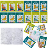 Malbuch Mini mit Sticker Dinosaurier 12 Stück von Twiddlers