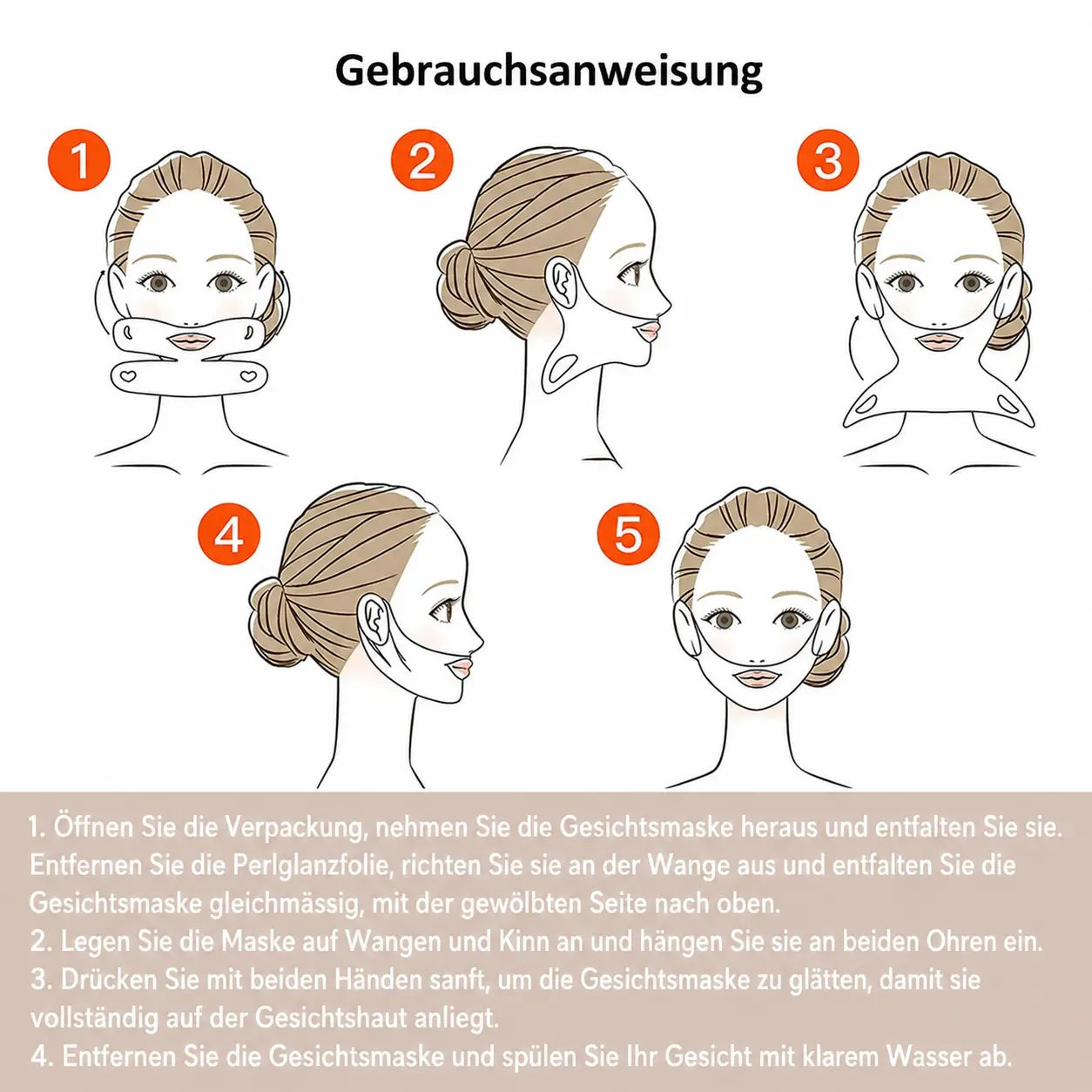 Kollagen Gesichtsmaske mit Liftingeffekt von Paloma Beauties