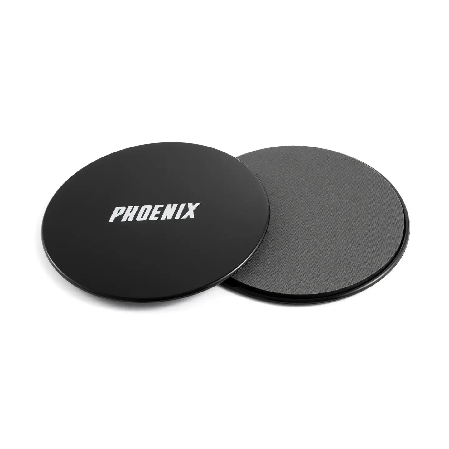 Gleit-Discs Doppelseitig 2 Stück Schwarz-Grau von Phoenix Fitness