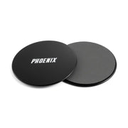 Gleit-Discs Doppelseitig 2 Stück Schwarz-Grau von Phoenix Fitness