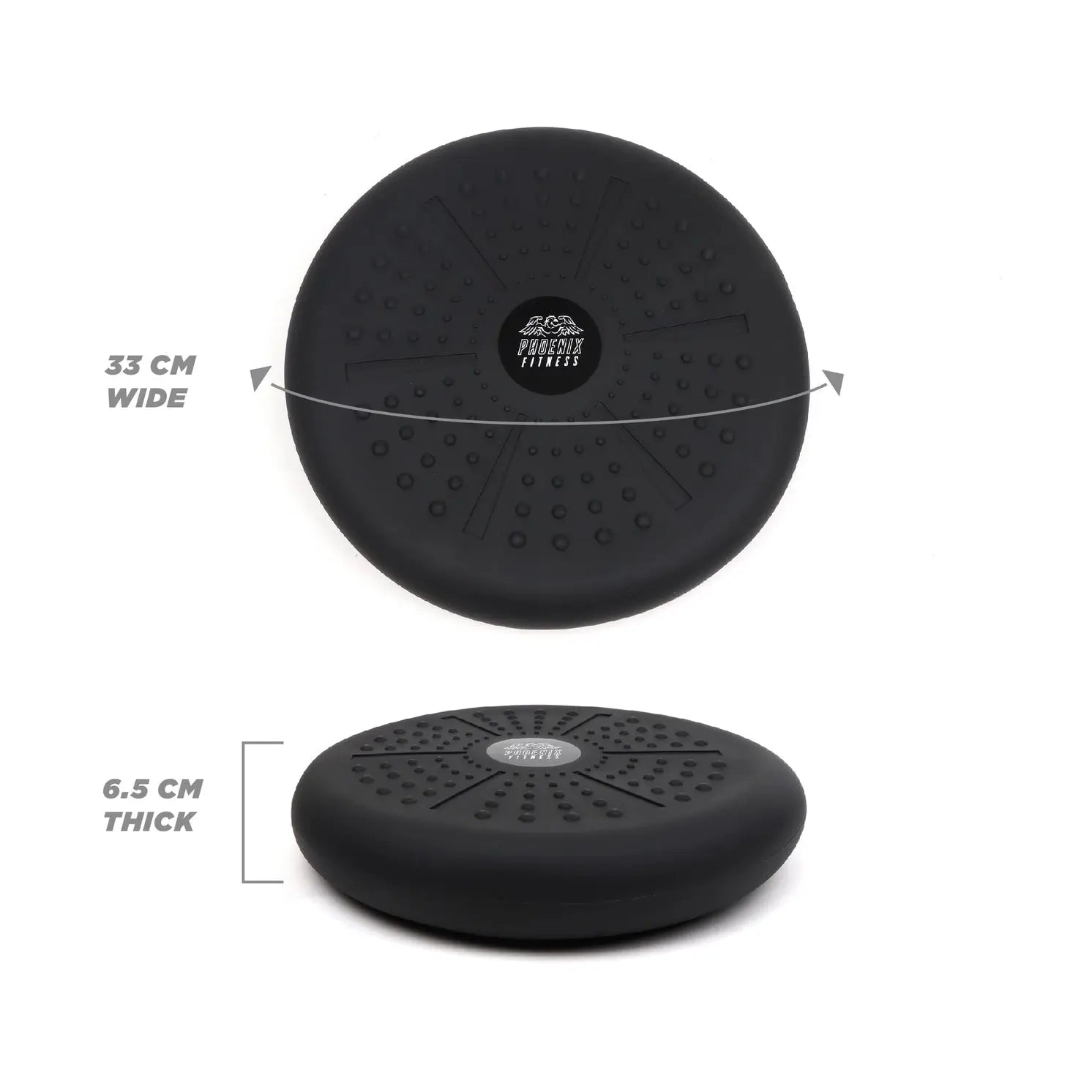 Balancekissen mit Luftpumpe Schwarz von Phoenix Fitness