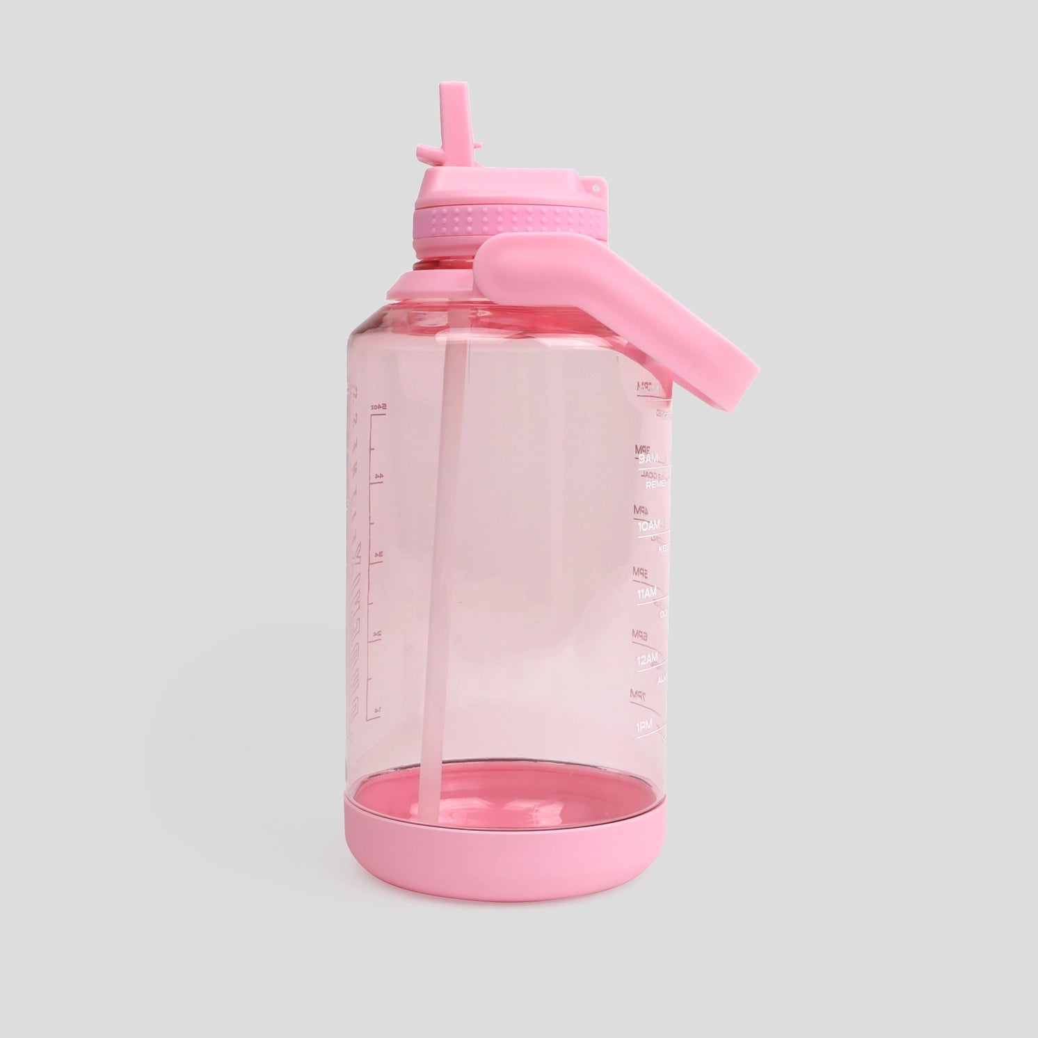 Fitness Motivations Wasserflasche 2 Liter Pink von Phoenix Fitness