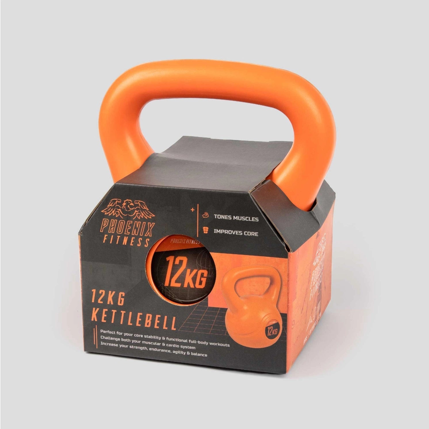 Kettlebell Vinyl 12 Kilo von Phoenix Fitness