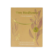 Mini-Vogelhaus für Pflanzentöpfe Tiny Birdhouse Gold von Botanopia