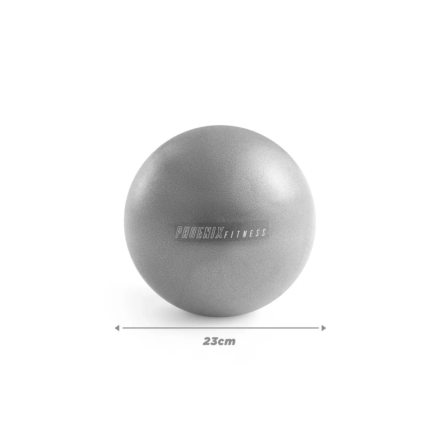 Pilates Übungsball 23cm Aufblasbar Grau von Phoenix Fitness